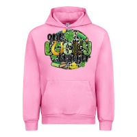 Fuchsia Pink one lucky teacher Urban Hoodie - MaliasSmallBusiness