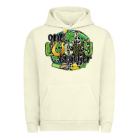 Pigment Pistachio one lucky teacher Urban Hoodie - MaliasSmallBusiness