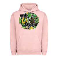 Pigment Salmon one lucky teacher Urban Hoodie - MaliasSmallBusiness