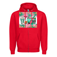 Red certified medical assistant coffee cups Zipper Hoodie - Zillion Design Studio