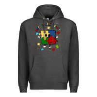 Charcoal Heather one puzzle bougie Premium Hoodie - MaliasSmallBusiness