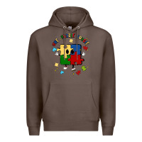 Coffee one puzzle bougie Premium Hoodie - MaliasSmallBusiness