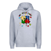 Heather Grey one puzzle bougie Premium Hoodie - MaliasSmallBusiness