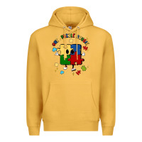 Mustard one puzzle bougie Premium Hoodie - MaliasSmallBusiness