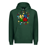 Sports Green one puzzle bougie Premium Hoodie - MaliasSmallBusiness