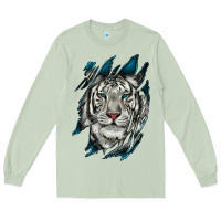 Matcha White Tiger Scratch Mark Long Sleeve Tee - RanaPortraitStore