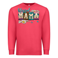 Cardinal daisy blessed mama Premium Sweatshirt - AdoDesignShop