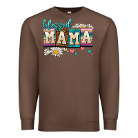 Chestnut daisy blessed mama Premium Sweatshirt - AdoDesignShop
