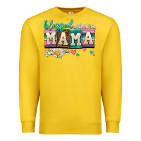 Lemon daisy blessed mama Premium Sweatshirt - AdoDesignShop