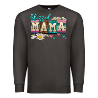 Smoke daisy blessed mama Premium Sweatshirt - AdoDesignShop