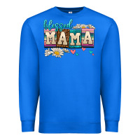 True Royal daisy blessed mama Premium Sweatshirt - AdoDesignShop