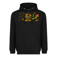Black juneteenth afro messy bun libbey glass Heavyweight Hoodie - HRA Design Shop