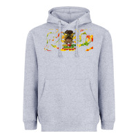 Heather Grey juneteenth afro messy bun libbey glass Heavyweight Hoodie - HRA Design Shop