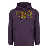 Plum juneteenth afro messy bun libbey glass Heavyweight Hoodie - HRA Design Shop