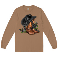 Toasted Coconut black cowgirl  and roses Long Sleeve Tee - AdoDesignShop