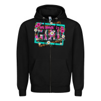 Black mamas girl Zipper Hoodie - texasbilliewilder