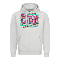 Dove Grey mamas girl Zipper Hoodie - texasbilliewilder