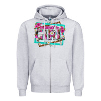 Heather Grey mamas girl Zipper Hoodie - texasbilliewilder