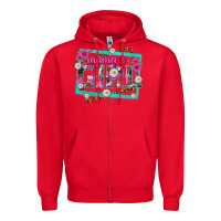 Red mamas girl Zipper Hoodie - texasbilliewilder