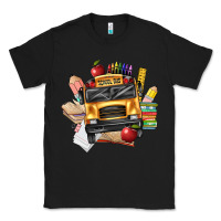 Black school bus driver front Classic Tee - texasbilliewilder