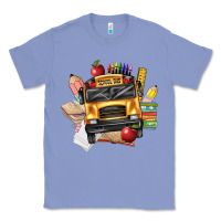 Colony Blue school bus driver front Classic Tee - texasbilliewilder