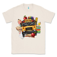 Natural school bus driver front Classic Tee - texasbilliewilder
