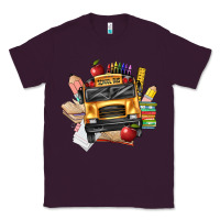 Plum school bus driver front Classic Tee - texasbilliewilder