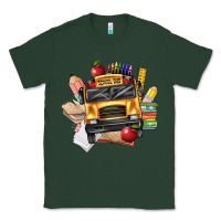 Sports Green school bus driver front Classic Tee - texasbilliewilder