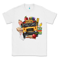 White school bus driver front Classic Tee - texasbilliewilder