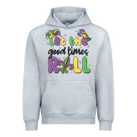 Heather Grey let the good times roll Urban Hoodie - MaliasSmallBusiness
