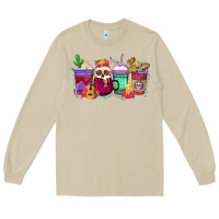 Mushroom dia de los muertos coffee cups Long Sleeve Tee - texasbilliewilder
