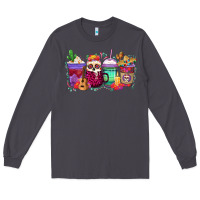 Smoke dia de los muertos coffee cups Long Sleeve Tee - texasbilliewilder