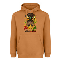 Meerkat free ish since 1865 afro messy bun Heavyweight Hoodie - HRA Design Shop