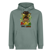 Sage free ish since 1865 afro messy bun Heavyweight Hoodie - HRA Design Shop