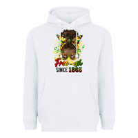 White free ish since 1865 afro messy bun Heavyweight Hoodie - HRA Design Shop