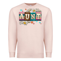 Pale Pink daisy aunt Premium Sweatshirt - AdoDesignShop