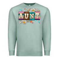 Seafoam daisy aunt Premium Sweatshirt - AdoDesignShop