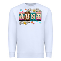 White daisy aunt Premium Sweatshirt - AdoDesignShop