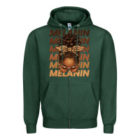 Sports Green melanin afro messy bun Zipper Hoodie - texasbilliewilder
