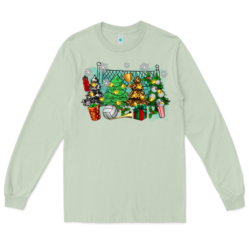 Christmas Trees With Tennis Long Sleeve Tee by Zillion Design Studio | Teevron