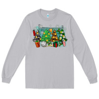 Moon Dust christmas trees with tennis Long Sleeve Tee - Zillion Design Studio