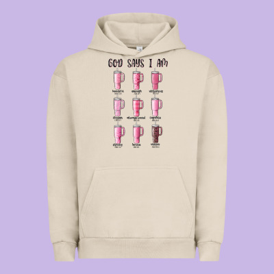 God Says I Am Bible Verse Stanley Urban Hoodie Designed By Maliassmallbusiness