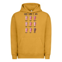 Pigment Peanut Butter god says i am bible verse stanley Urban Hoodie - MaliasSmallBusiness