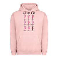 Pigment Salmon god says i am bible verse stanley Urban Hoodie - MaliasSmallBusiness