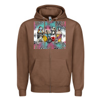 Chestnut cartoon characters coffee cups Zipper Hoodie - Zillion Design Studio
