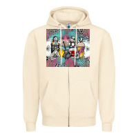 Sandshell cartoon characters coffee cups Zipper Hoodie - Zillion Design Studio
