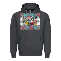Smoke cartoon characters coffee cups Zipper Hoodie - Zillion Design Studio