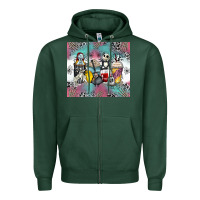 Sports Green cartoon characters coffee cups Zipper Hoodie - Zillion Design Studio