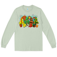 Matcha christmas trees with softball Long Sleeve Tee - Zillion Design Studio