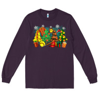 Plum christmas trees with softball Long Sleeve Tee - Zillion Design Studio